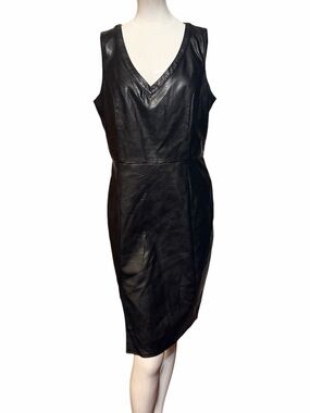 JustFab Faux Leather Dress